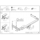 Фаркоп оцинкованный Galia шар A для Volkswagen Passat B5/Skoda Superb 1996-2008