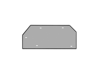 Защита бака для Voyah Free EVR Long Range 39кВт, Free 2023-н.в., 2025-н.в. NLZ алюминий, 3 мм, с крепежом / Воя Фри