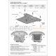 Защита картера и КПП Автоброня для 1,6 и 2,0 сталь 2 мм для Hyundai Creta 2016-2021 111.02366.1