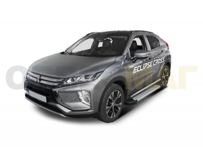 Пороги алюминиевые Rival BMW-Style для Mitsubishi Eclipse Cross 2018-2021