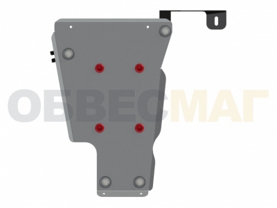 Защита топливного бака SmartLine алюминий 3 мм для Renault Duster 2015-2021