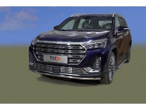 Защита передняя нижняя 42,4 мм для Jetour x90 plus 2WD 2021 – н.в. JETX90PL23-03